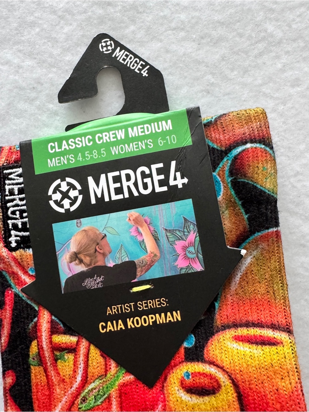 MERGE4 Caia Koopman Reef Crew Socks